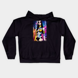 Cyber Geisha: Tokyo Street Style Kids Hoodie